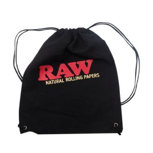 RAW DRAWSTRING BLACK BAG